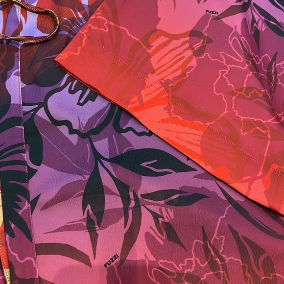 Fuzzi Long Gradient Print Satin Kimono - Picture 11 of 16